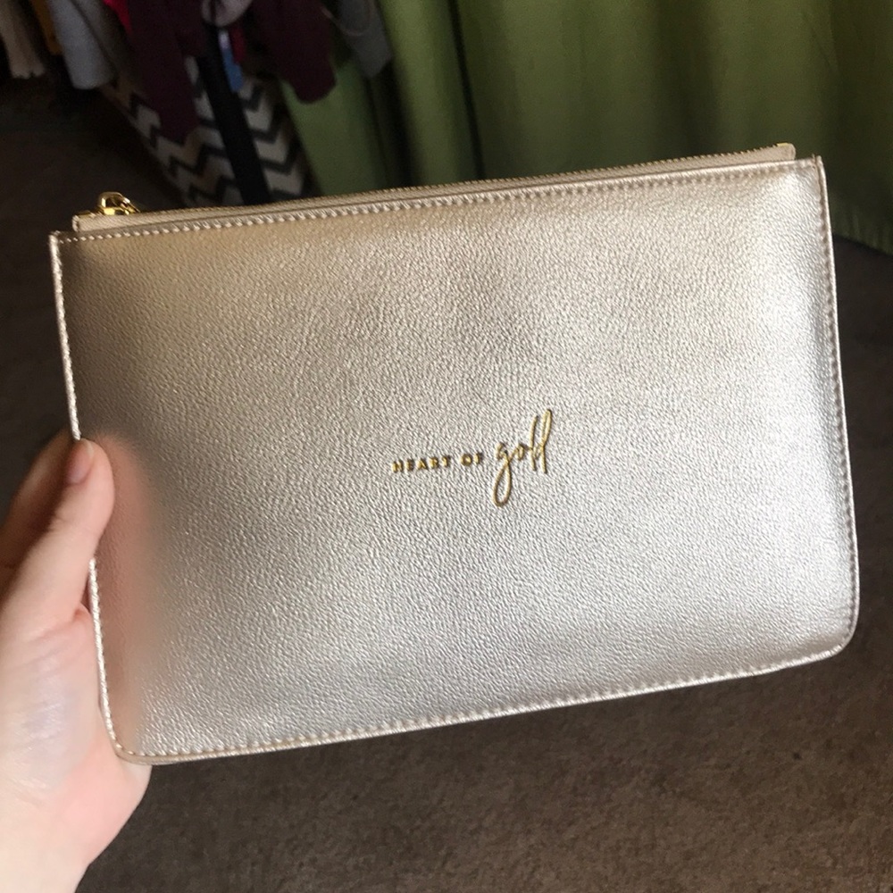 Katie Loxton Heart of Gold Makeup Bag